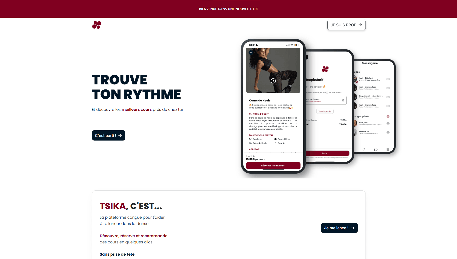 Tsika — Réservation de danse