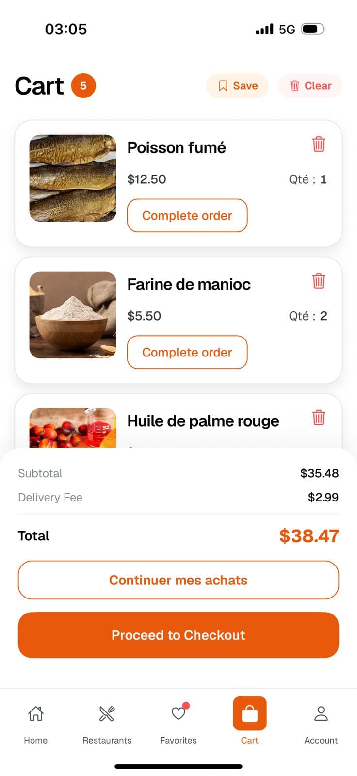 SpicePath — Panier